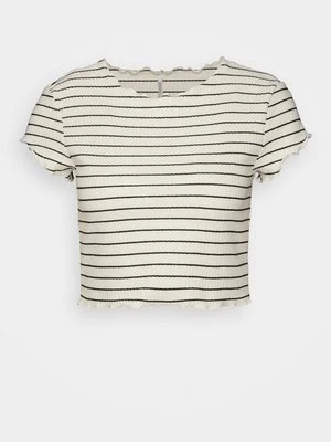 T-shirt z nadrukiem Only biały