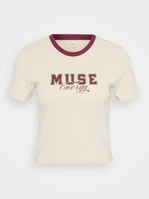 Zdjęcie produktu T-shirt z nadrukiem Only ciemnoczerwony