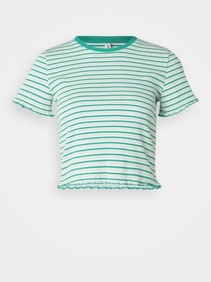 T-shirt z nadrukiem Only zielony