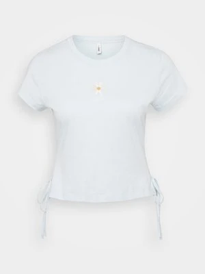 T-shirt z nadrukiem Only jasnoniebieski