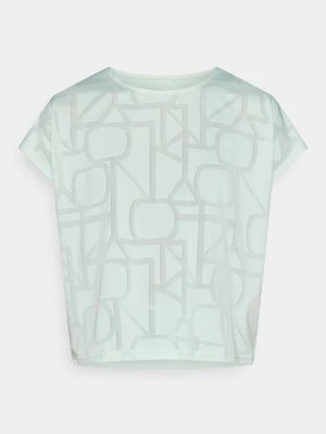 T-shirt z nadrukiem Only Play turkusowy