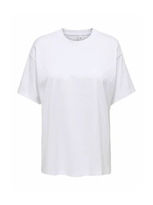 T-shirt z nadrukiem Only Play biały