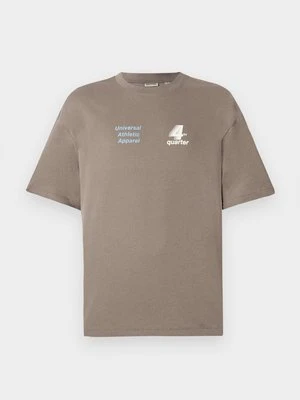 T-shirt z nadrukiem Only & Sons brązowy