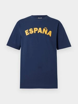 T-shirt z nadrukiem Only & Sons niebieski