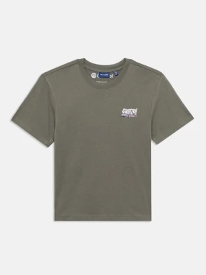 T-shirt z nadrukiem Only & Sons ciemnoszary