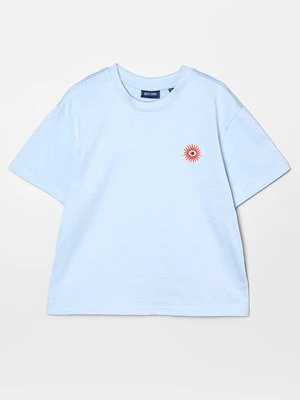 T-shirt z nadrukiem Only & Sons niebieski
