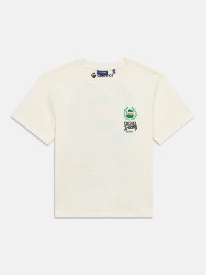 T-shirt z nadrukiem Only & Sons mleczny