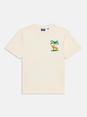 T-shirt z nadrukiem Only & Sons mleczny