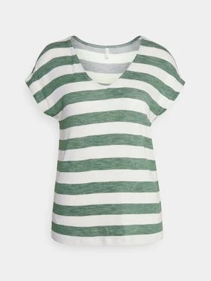 T-shirt z nadrukiem Only ciemnozielony