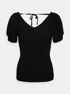T-shirt z nadrukiem Only czarny