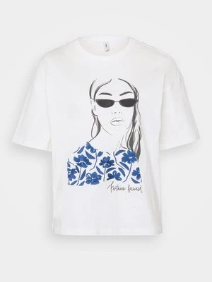 Zdjęcie produktu T-shirt z nadrukiem Only mleczny