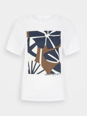 T-shirt z nadrukiem Opus mleczny