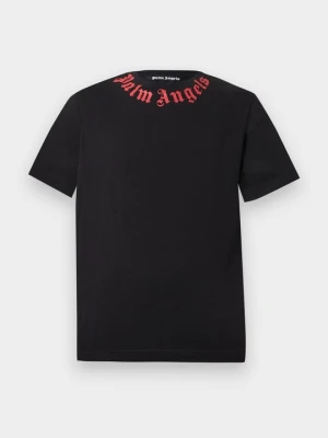 T-shirt z nadrukiem Palm Angels czarny