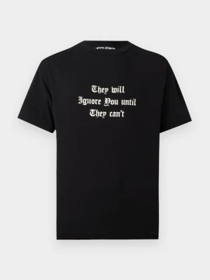 T-shirt z nadrukiem Palm Angels czarny