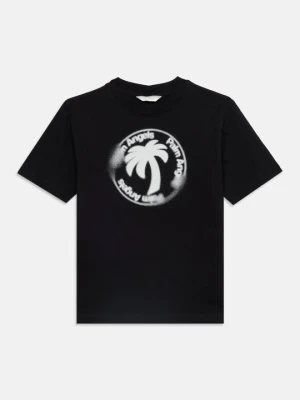T-shirt z nadrukiem Palm Angels czarny