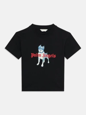 T-shirt z nadrukiem Palm Angels czarny