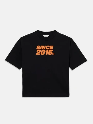 T-shirt z nadrukiem Palm Angels czarny