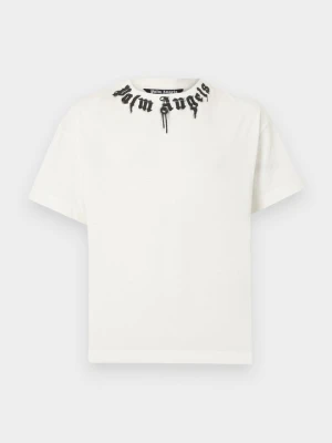 T-shirt z nadrukiem Palm Angels mleczny