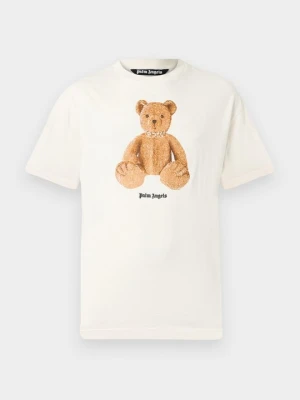 T-shirt z nadrukiem Palm Angels mleczny
