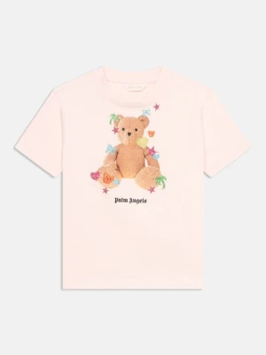 T-shirt z nadrukiem Palm Angels różowy