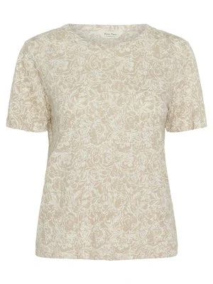 T-shirt z nadrukiem Part Two beżowy