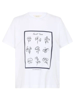 T-shirt z nadrukiem Part Two biały