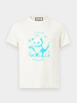 T-shirt z nadrukiem Paul & Joe beżowy