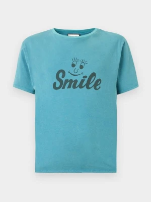 T-shirt z nadrukiem Paul & Joe niebieski