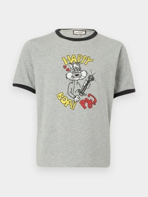 T-shirt z nadrukiem Paul & Joe szary