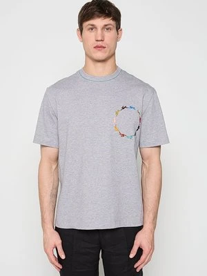 T-shirt z nadrukiem Paul Smith szary