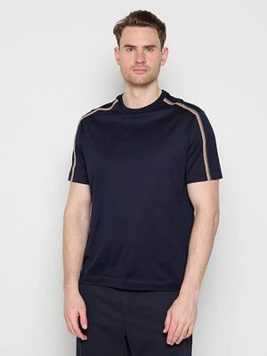 T-shirt z nadrukiem Paul Smith niebieski
