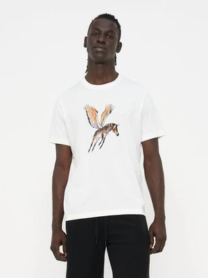 T-shirt z nadrukiem Paul Smith biały