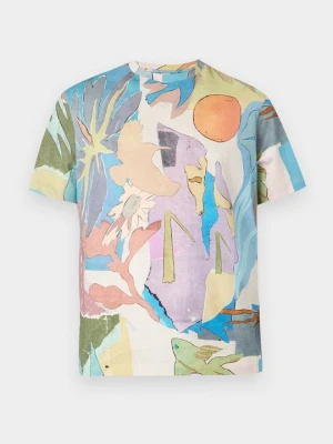 T-shirt z nadrukiem Paul Smith jasnoniebieski