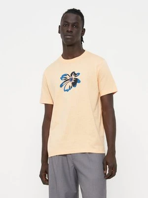 T-shirt z nadrukiem Paul Smith morelowy