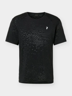 T-shirt z nadrukiem Peak Performance czarny