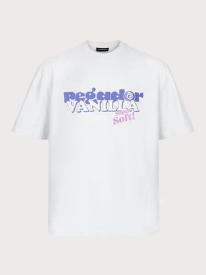 T-shirt z nadrukiem Pegador biały