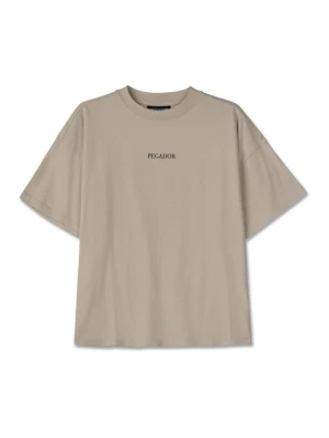 T-shirt z nadrukiem Pegador beżowy