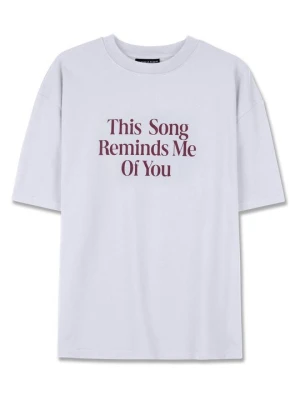 T-shirt z nadrukiem Pegador biały
