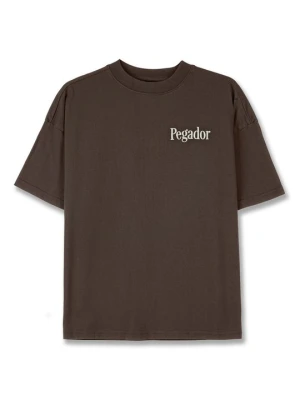 T-shirt z nadrukiem Pegador bleached denim