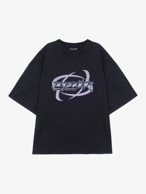 T-shirt z nadrukiem Pegador czarny