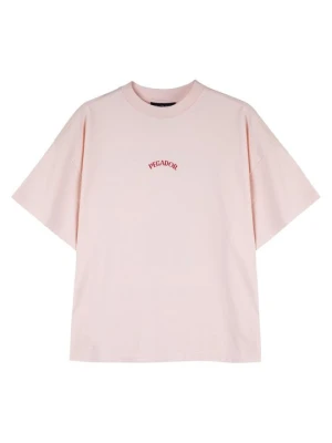 T-shirt z nadrukiem Pegador jasnoróżowy