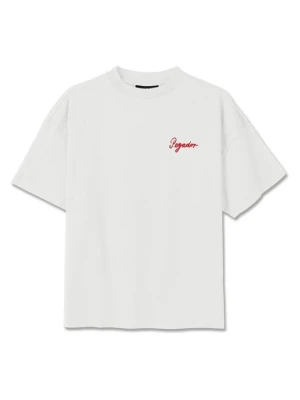 T-shirt z nadrukiem Pegador mleczny