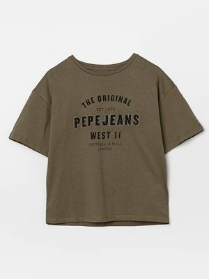 T-shirt z nadrukiem Pepe Jeans