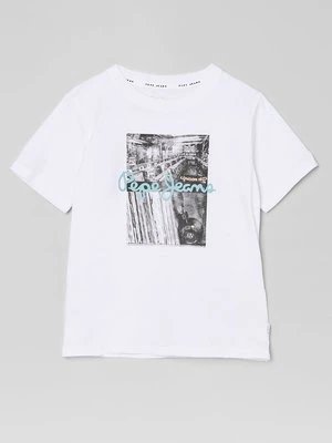 T-shirt z nadrukiem Pepe Jeans