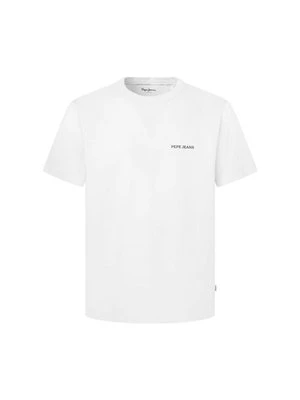 Zdjęcie produktu T-shirt z nadrukiem Pepe Jeans mleczny