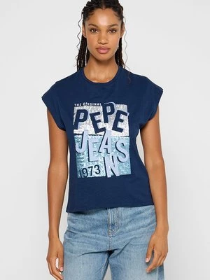 T-shirt z nadrukiem Pepe Jeans