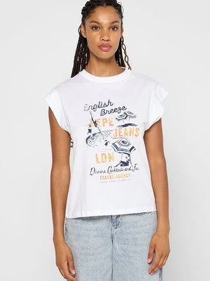 T-shirt z nadrukiem Pepe Jeans