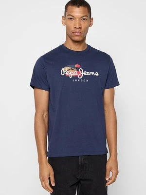 T-shirt z nadrukiem Pepe Jeans