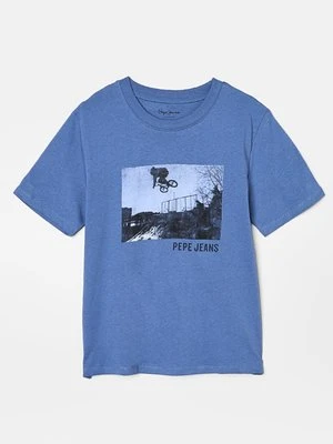 T-shirt z nadrukiem Pepe Jeans