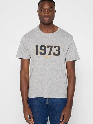 T-shirt z nadrukiem Pepe Jeans szary